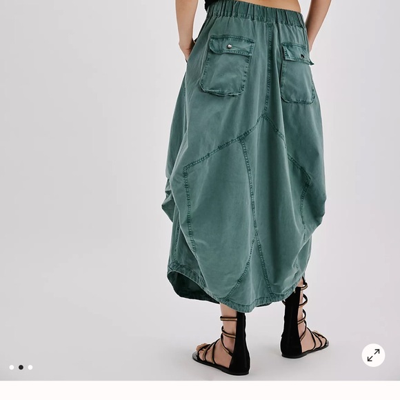 NWT - Free People Eloise Maxi Skirt in BURGUNDY - Picture 2 of 16